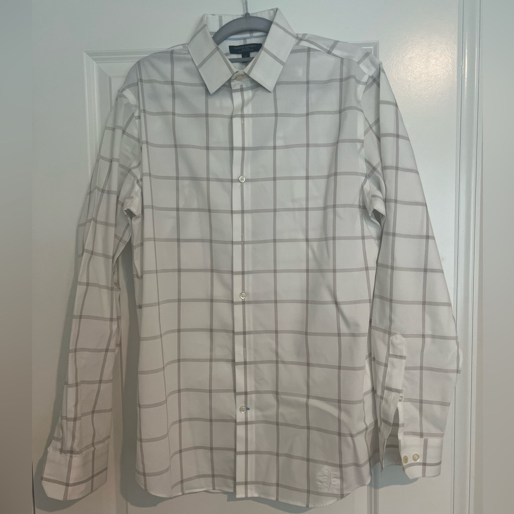 Banana Republic M White shirt Grant Fit